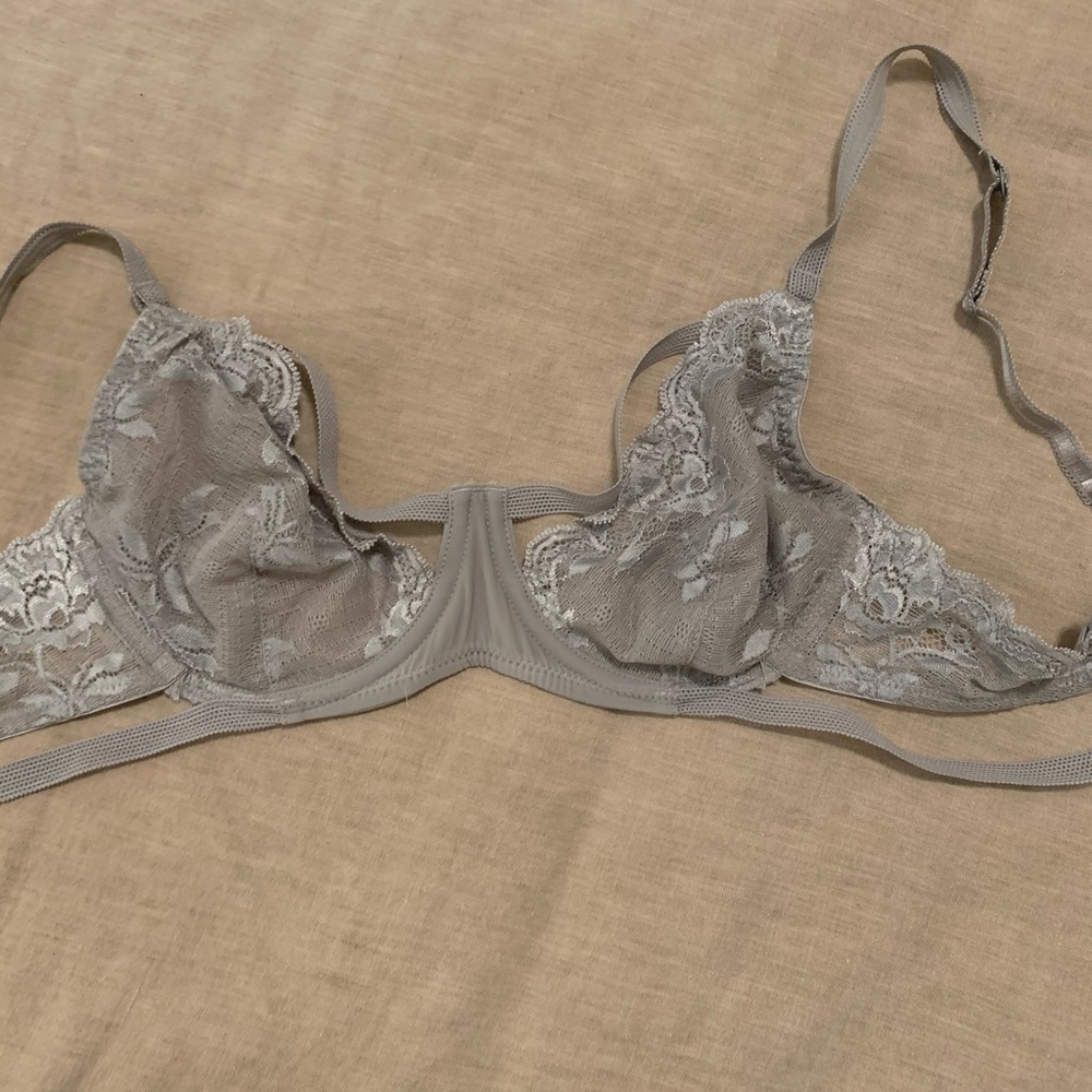 NWOT Gorgeous free people gray lace brassiere